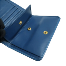 Load image into Gallery viewer, PRADA Leather Wallet Blue