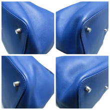 Load image into Gallery viewer, Hermes Toolbox 26 Evercolor Leather Satchel Bag Blue