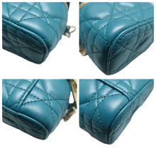 Load image into Gallery viewer, DIOR lady dior Leather Satchel Bag Blue