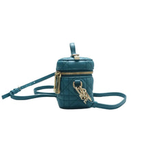 Load image into Gallery viewer, DIOR lady dior Leather Satchel Bag Blue
