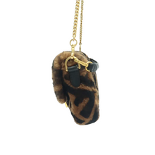 Load image into Gallery viewer, Fendi Baguette Woolen Satchel Bag Brown
