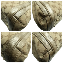 Load image into Gallery viewer, GUCCI Bella Fabric Satchel Bag Brown
