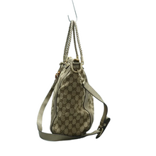 Load image into Gallery viewer, GUCCI Bella Fabric Satchel Bag Brown