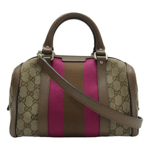 Load image into Gallery viewer, Gucci Vintage Web Original GG Boston Bag Brown
