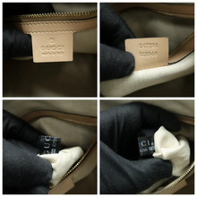 Load image into Gallery viewer, GUCCI Boston Fabric Satchel Bag Brown