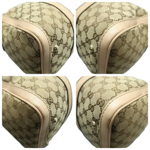 Load image into Gallery viewer, GUCCI Boston Fabric Satchel Bag Brown
