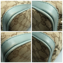 Load image into Gallery viewer, GUCCI Boston Fabric Satchel Bag Brown