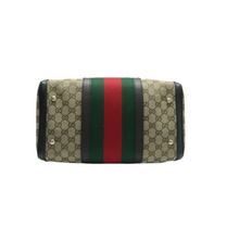 Load image into Gallery viewer, GUCCI Boston Fabric Satchel Bag Brown