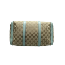 Load image into Gallery viewer, GUCCI Boston Fabric Satchel Bag Brown