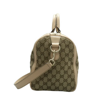 Load image into Gallery viewer, GUCCI Boston Fabric Satchel Bag Brown