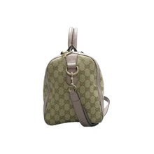 Load image into Gallery viewer, Gucci Boston Fabric Satchel Bag Brown