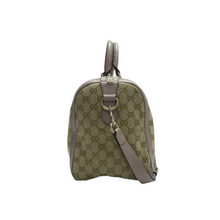 Load image into Gallery viewer, GUCCI Boston Fabric Satchel Bag Brown