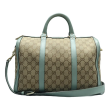 Load image into Gallery viewer, GUCCI Boston Fabric Satchel Bag Brown