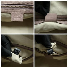 Load image into Gallery viewer, GUCCI Boston Fabric Satchel Bag Brown