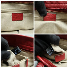 Load image into Gallery viewer, Gucci Bree GG Fabric Satchel Bag Red