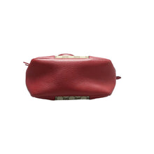 Load image into Gallery viewer, Gucci Bree GG Fabric Satchel Bag Red
