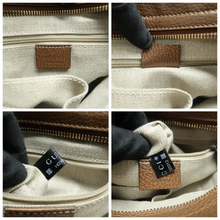 Load image into Gallery viewer, GUCCI Bree GG Fabric Satchel Bag Brown