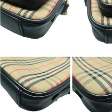 Load image into Gallery viewer, Burberry Leather and Fabric Shoulder Bag Brown