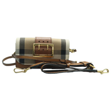 Load image into Gallery viewer, Burberry Leather & Fabric Shoulder Bag Brown