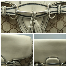 Load image into Gallery viewer, Gucci Emily Fabric Shoulder Bag Brown