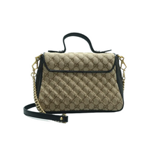 Load image into Gallery viewer, GUCCI GG Marmont Canvas Shoulder Bag Brown