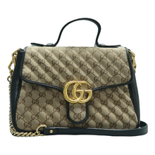 Load image into Gallery viewer, GUCCI GG Marmont Canvas Shoulder Bag Brown