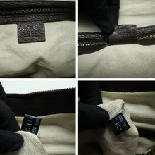 Load image into Gallery viewer, Gucci Brown Running Fabric Satchel Bag -  Engraved Trademark