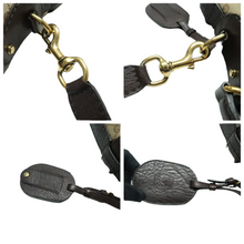 Load image into Gallery viewer, Gucci Brown Running Fabric Satchel Bag - Hardware Detail