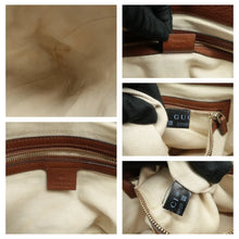 Load image into Gallery viewer, GUCCI Fabric Shoulder Bag Brown