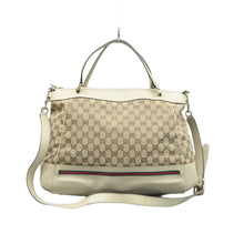 Load image into Gallery viewer, GUCCI Fabric Satchel Bag Brown