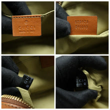 Load image into Gallery viewer, Gucci Web Vintage Canvas Shoulder Bag Sand Cuir