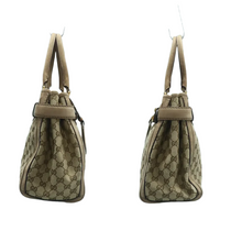 Load image into Gallery viewer, GUCCI Fabric Tote Bag Brown