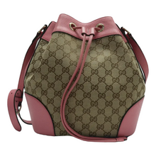 Load image into Gallery viewer, GUCCI Canvas Bucket Shoulder Bag Pink – Trendy and Spacious