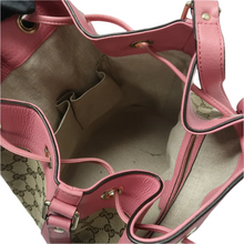 Load image into Gallery viewer, GUCCI Canvas Bucket Shoulder Bag Pink