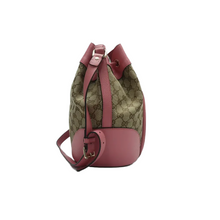 Load image into Gallery viewer, GUCCI Canvas Bucket Shoulder Bag Pink
