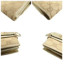 Load image into Gallery viewer, GUCCI D-ring Cloth Wallet Beige