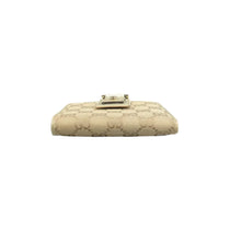 Load image into Gallery viewer, GUCCI D-ring Cloth Wallet Beige