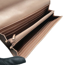 Load image into Gallery viewer, Gucci GG Canvas Leather Lovely Heart Continental Wallet Beige/Metallic