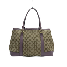 Load image into Gallery viewer, GUCCI Miss GG Fabric Shoulder Bag Bicolor