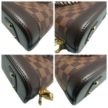 Load image into Gallery viewer, Louis Vuitton Alma BB Damier Ebene Braided Canvas Satchel Bag Brown