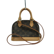 Load image into Gallery viewer, Louis Vuitton Alma BB Monogram Canvas Satchel Bag Brown