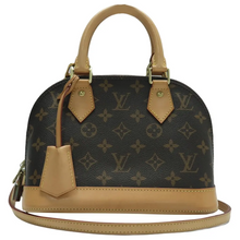 Load image into Gallery viewer, Louis Vuitton Alma BB Monogram Canvas Satchel Bag Brown