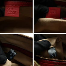 Load image into Gallery viewer, GUCCI Boston Blooms GG Supreme Canvas Satchel Bag Red