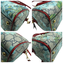 Load image into Gallery viewer, GUCCI Boston Blooms GG Supreme Canvas Satchel Bag Red