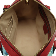 Load image into Gallery viewer, GUCCI Boston Blooms GG Supreme Canvas Satchel Bag Red