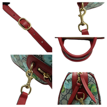 Load image into Gallery viewer, GUCCI Boston Blooms GG Supreme Canvas Satchel Bag Red