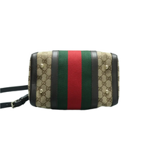 Load image into Gallery viewer, Gucci Boston Leather Satchel Bag Brown