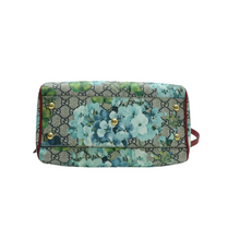 Load image into Gallery viewer, GUCCI Boston Blooms GG Supreme Canvas Satchel Bag Red