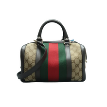 Load image into Gallery viewer, Gucci Boston Leather Satchel Bag Brown