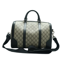 Load image into Gallery viewer, GUCCI Boston Canvas Satchel Bag Brown